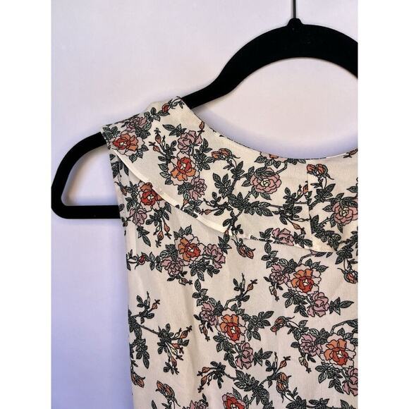 Max Studio Women’s Floral V-Neck Ruffle Sleeveless Surplice Top Tie Blouse M NWT - Picture 10 of 15